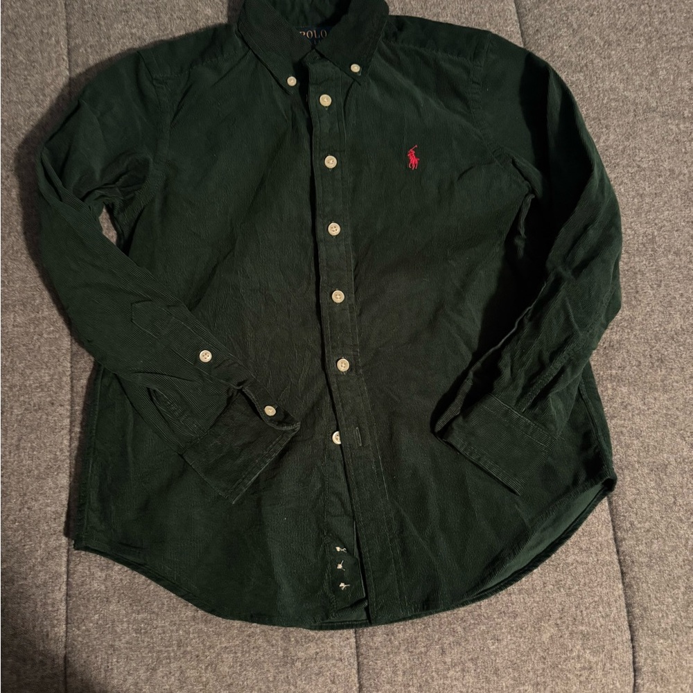 Polo by Ralph Lauren Kids Green Button Down Shirt
